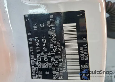 2020 Toyota Highlander Xle z USA, uszkodzony, nr VIN 5TDHZRAHXLS000588